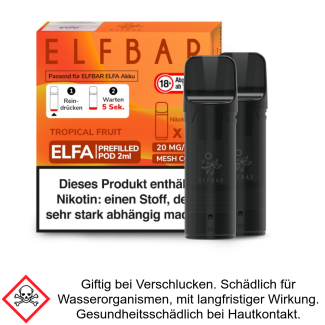 Elfa Liquid Pod Tropical Fruit 20 mg (2 Stück) - Elf Bar