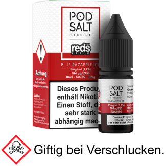 Pod Salt Fusion - Blue Razapple Ice - Nikotinsalz Liquid 11 mg/ml