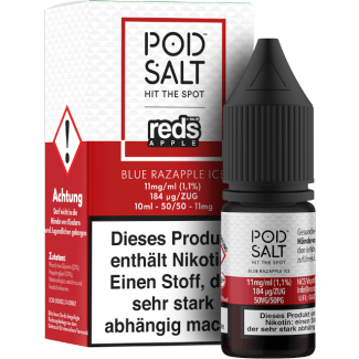 Pod Salt Fusion - Blue Razapple Ice - Nikotinsalz Liquid