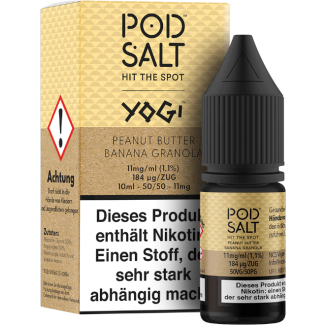 Pod Salt Fusion - Peanut Butter Banana Granola - Nikotinsalz Liquid