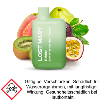 Lost Mary BM600 Kiwi Passionfruit Guava 20 mg/ml Nikotin