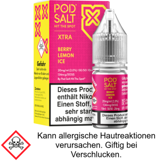 Pod Salt X - Berry Lemon Ice - Nikotinsalz Liquid 20 mg/ml