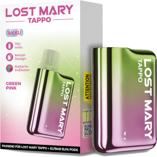 Tappo Akku grün-pink 750 mAh - Lost Mary