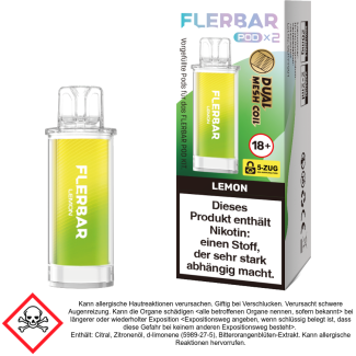 Flerbar Pod Lemon 20 mg/ml (2 Stück pro Packung)