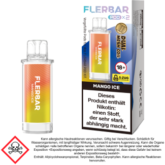 Flerbar Pod Mango Ice 20 mg/ml (2 Stück pro Packung)