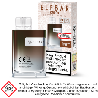 Elfbar - CR600 Einweg E-Zigarette - Classic Ice Coffee 20 mg/ml