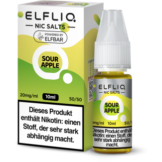 ELFBAR ELFLIQ - Sour Apple - Nikotinsalz Liquid