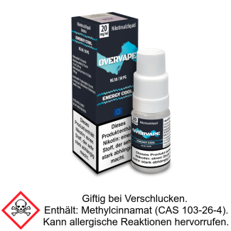 Liquid Energy Cool 20 mg/ml Nikotinsalzliquid - Overvape