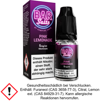 Liquid Pink Lemonade Bar Salts 5 mg/ml Nikotinsalz - Vampire Vape