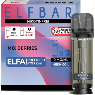 Elfa Liquid Pod Mix Berries 0 mg (2 Stück) - Elf Bar