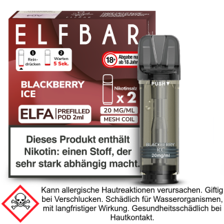 Elfa Liquid Pod Blackberry Ice 20 mg (2 Stück) - Elf Bar