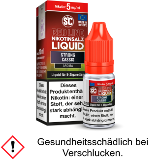 Liquid Strong Cassis 5 mg/ml SC Red Line Nikotinsalz