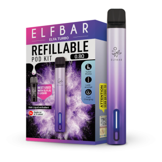 Elfa Turbo aurora-lila E-Zigaretten Set - Elfbar