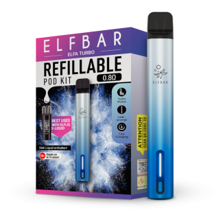 Elfa Turbo aurora-cyan E-Zigaretten Set - Elfbar