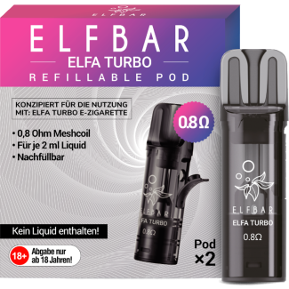 Elfa Turbo Leer Pod 0,8 Ohm (2 Stück) - Elfbar
