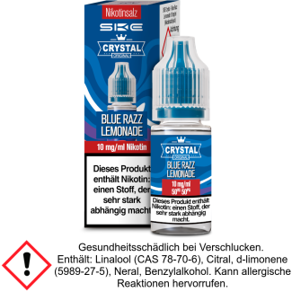 Liquid Crystal Blue Razz Lemonade 10 mg/ml Nikotinsalz - SKE