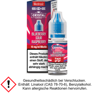 Liquid Crystal Blueberry Sour Raspberry 10 mg/ml Nikotinsalz - SKE