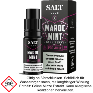 Liquid Dark Berry 20 mg/ml Nikotinsalz - Salt Club Flavorist