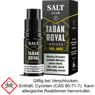 Liquid Havana 10 mg/ml Nikotinsalz - Salt Club Flavorist