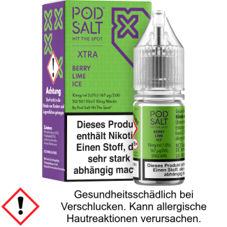 Liquid Berry Lime Ice 10 mg/ml Nikotinsalz - Pod Salt X