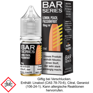 Liquid Lemon Peach Passionfruit 20 mg/ml Nikotinsalz - Bar Series