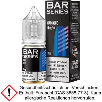 Liquid Mad Blue 10 mg/ml Nikotinsalz - Bar Series