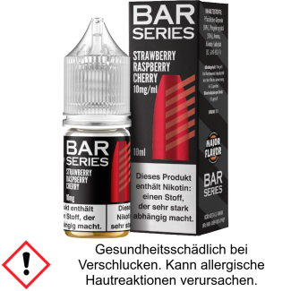 Liquid Strawberry Raspberry Cherry 10 mg/ml Nikotinsalz - Bar Series