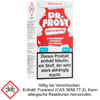 Liquid Arctic Edition Strawberry Coconut Ice Cream 10 mg/ml Nikotinsalz - Dr. Frost