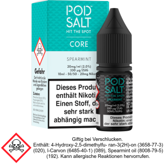 Pod Salt Core - Spearmint - Nikotinsalz Liquid 20 mg/ml