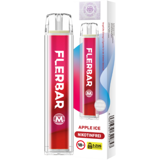 Flerbar - M Einweg E-Zigarette - Apple Ice 0 mg/ml