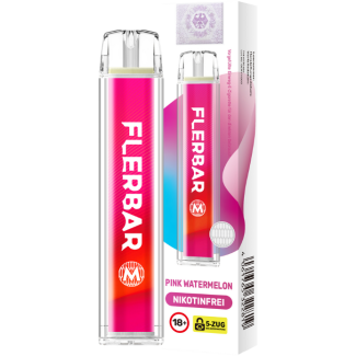 Flerbar - M Einweg E-Zigarette - Pink Watermelon 0 mg/ml