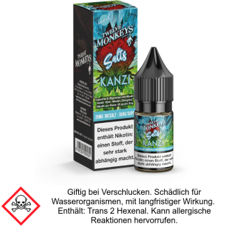 Twelve Monkeys - Iced - Kanzi - Nikotinsalz Liquid 20 mg/ml