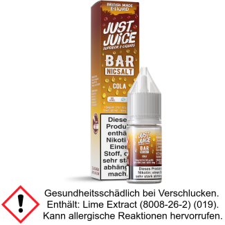 Just Juice - Bar - Cola - Nikotinsalz Liquid 10 mg/ml