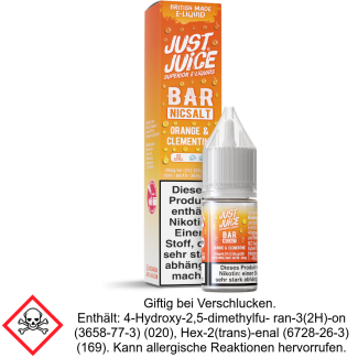 Just Juice - Bar - Orange & Clementine - Nikotinsalz Liquid 20 mg/ml
