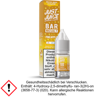 Just Juice - Bar - Pineapple - Nikotinsalz Liquid 10 mg/ml