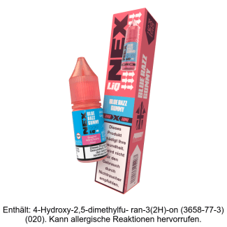 Blue Razz Gummy 0 mg/ml Pod Salt - NexLiq - Nikotinsalz Liquid