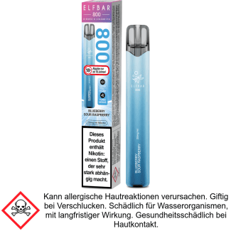 Blueberry Sour Raspberry 20 mg/ml Elfbar 800 Einweg E-Zigarette