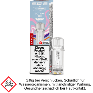 Crystal Liquid Pod Cotton Ice 20 mg (2Stück pro Packung) - SKE