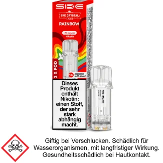 Crystal Liquid Pod Rainbow 20 mg (2Stück pro Packung) - SKE