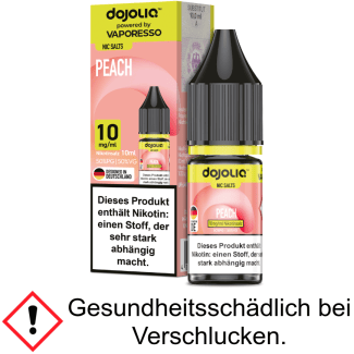 Dojoliq - Peach - Nikotinsalz Liquid 10 mg/ml