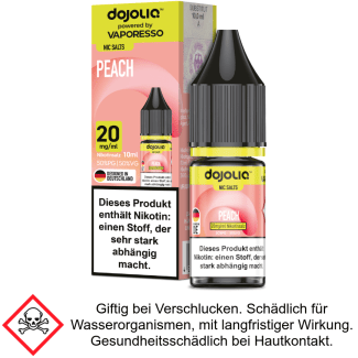 Dojoliq - Peach - Nikotinsalz Liquid 20 mg/ml