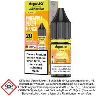 Dojoliq - Pineapple Peach Mango - Nikotinsalz Liquid 20 mg/ml