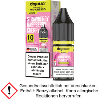 Dojoliq - Strawberry Raspberry Cherry Ice - Nikotinsalz Liquid 10 mg/ml