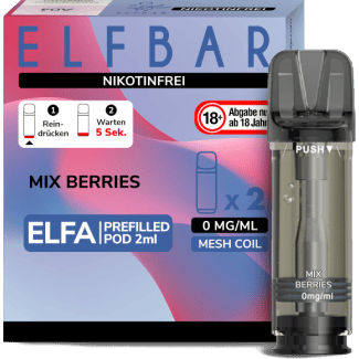 Elfa Liquid Pod Mix Berries 0 mg (2 Stück) - Elf Bar