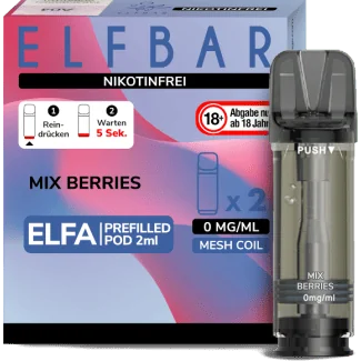 Elfa Liquid Pod Mix Berries 0 mg (2 Stück) - Elf Bar