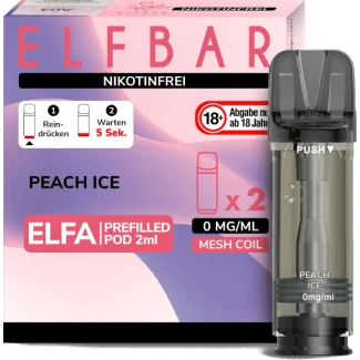 Elfa Liquid Pod Peach Ice 0 mg (2 Stück) - Elf Bar