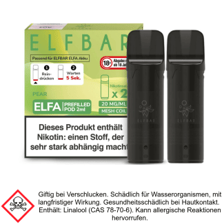 Elfa Liquid Pod Pear 20 mg (2 Stück) - Elf Bar