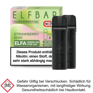 Elfa Liquid Pod Strawberry Kiwi 20 mg (2 Stück) - Elf Bar
