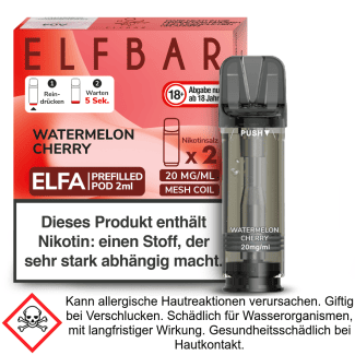 Elfa Liquid Pod Watermelon Cherry 20 mg (2 Stück) - Elf Bar
