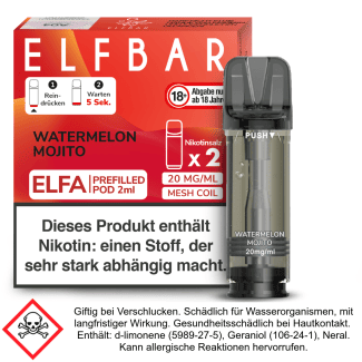 Elfa Liquid Pod Watermelon Mojito 20 mg (2 Stück) - Elf Bar